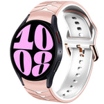 曲面テクスチャーシリコンウォッチバンド、Samsung Galaxy Watch 6 Classic 47mm用、Samsung Galaxy Watch 6 44mm用、Samsung Galaxy Watch 6 40mm用