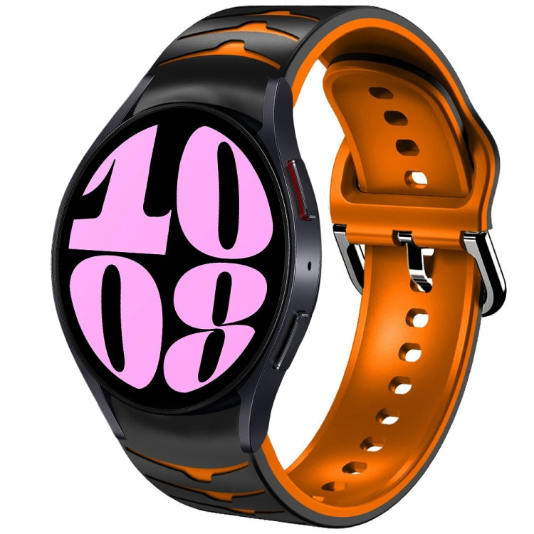 曲面テクスチャーシリコンウォッチバンド、Samsung Galaxy Watch 6 Classic 47mm用、Samsung Galaxy Watch 6 44mm用、Samsung Galaxy Watch 6 40mm用