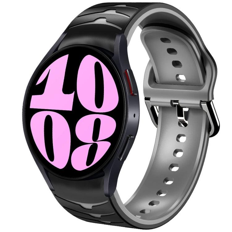 曲面テクスチャーシリコンウォッチバンド、Samsung Galaxy Watch 6 Classic 47mm用、Samsung Galaxy Watch 6 44mm用、Samsung Galaxy Watch 6 40mm用
