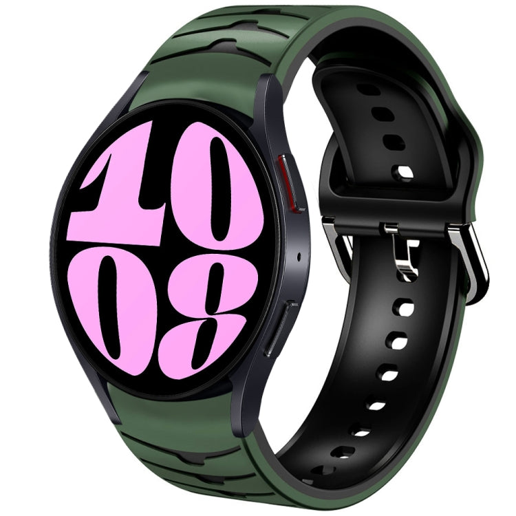 曲面テクスチャーシリコンウォッチバンド、Samsung Galaxy Watch 6 Classic 47mm用、Samsung Galaxy Watch 6 44mm用、Samsung Galaxy Watch 6 40mm用
