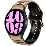 曲面テクスチャーシリコンウォッチバンド、Samsung Galaxy Watch 6 Classic 47mm用、Samsung Galaxy Watch 6 44mm用、Samsung Galaxy Watch 6 40mm用