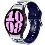 曲面テクスチャーシリコンウォッチバンド、Samsung Galaxy Watch 6 Classic 47mm用、Samsung Galaxy Watch 6 44mm用、Samsung Galaxy Watch 6 40mm用