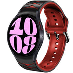 曲面テクスチャーシリコンウォッチバンド、Samsung Galaxy Watch 6 Classic 47mm用、Samsung Galaxy Watch 6 44mm用、Samsung Galaxy Watch 6 40mm用