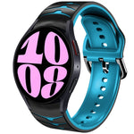 曲面テクスチャーシリコンウォッチバンド、Samsung Galaxy Watch 6 Classic 47mm用、Samsung Galaxy Watch 6 44mm用、Samsung Galaxy Watch 6 40mm用