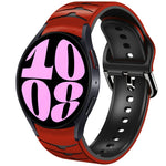 曲面テクスチャーシリコンウォッチバンド、Samsung Galaxy Watch 6 Classic 47mm用、Samsung Galaxy Watch 6 44mm用、Samsung Galaxy Watch 6 40mm用