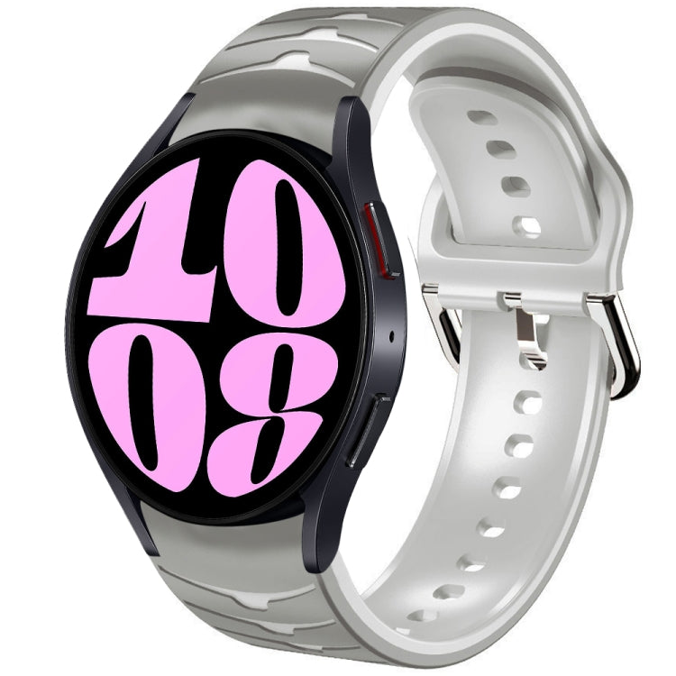 曲面テクスチャーシリコンウォッチバンド、Samsung Galaxy Watch 6 Classic 47mm用、Samsung Galaxy Watch 6 44mm用、Samsung Galaxy Watch 6 40mm用