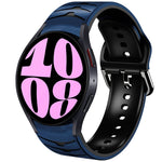 曲面テクスチャーシリコンウォッチバンド、Samsung Galaxy Watch 6 Classic 47mm用、Samsung Galaxy Watch 6 44mm用、Samsung Galaxy Watch 6 40mm用