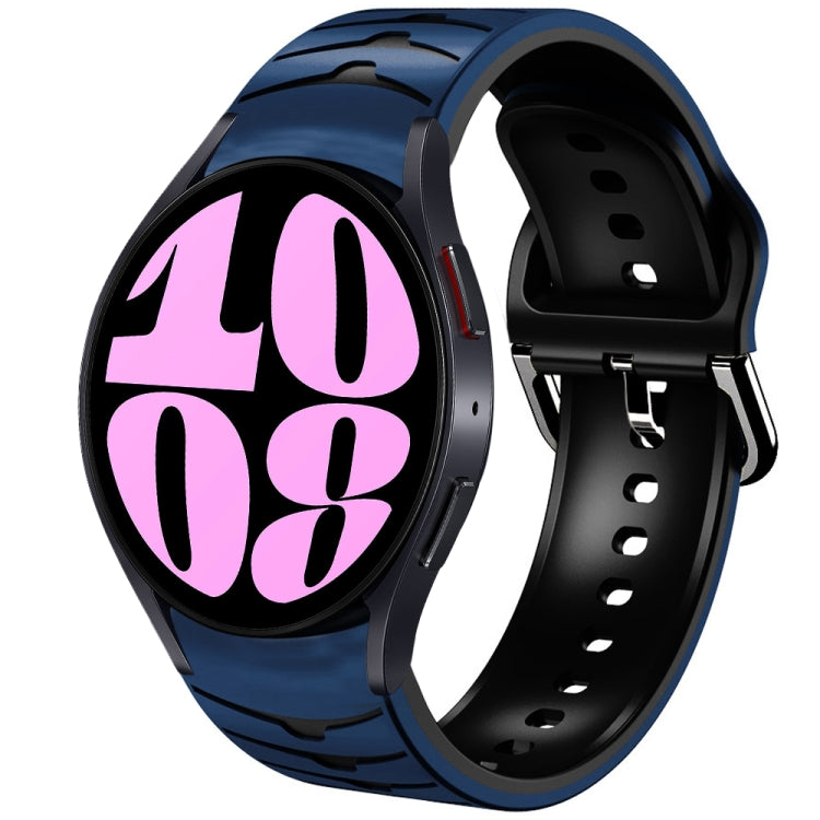 曲面テクスチャーシリコンウォッチバンド、Samsung Galaxy Watch 6 Classic 47mm用、Samsung Galaxy Watch 6 44mm用、Samsung Galaxy Watch 6 40mm用