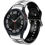 カーブテクスチャーシリコンウォッチバンド、Samsung Galaxy Watch 6 Classic 43mm用、Samsung Galaxy Watch 5 Pro ゴルフエディション用、Samsung Galaxy Watch 5 ゴルフエディション用