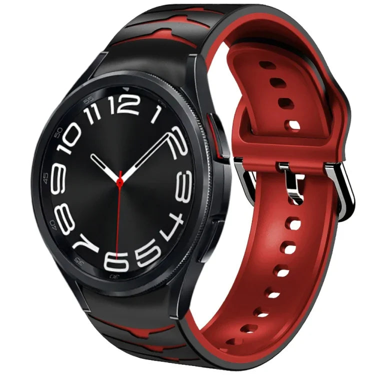 カーブテクスチャーシリコンウォッチバンド、Samsung Galaxy Watch 6 Classic 43mm用、Samsung Galaxy Watch 5 Pro ゴルフエディション用、Samsung Galaxy Watch 5 ゴルフエディション用