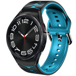 カーブテクスチャーシリコンウォッチバンド、Samsung Galaxy Watch 6 Classic 43mm用、Samsung Galaxy Watch 5 Pro ゴルフエディション用、Samsung Galaxy Watch 5 ゴルフエディション用
