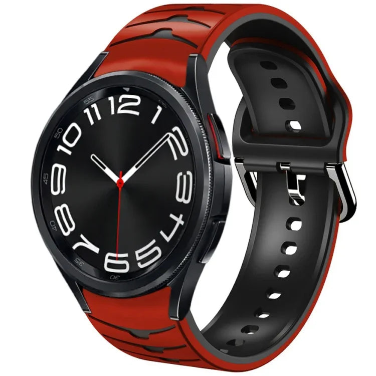 カーブテクスチャーシリコンウォッチバンド、Samsung Galaxy Watch 6 Classic 43mm用、Samsung Galaxy Watch 5 Pro ゴルフエディション用、Samsung Galaxy Watch 5 ゴルフエディション用