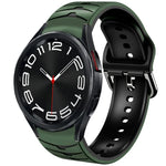 カーブテクスチャーシリコンウォッチバンド、Samsung Galaxy Watch 6 Classic 43mm用、Samsung Galaxy Watch 5 Pro ゴルフエディション用、Samsung Galaxy Watch 5 ゴルフエディション用