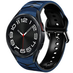 カーブテクスチャーシリコンウォッチバンド、Samsung Galaxy Watch 6 Classic 43mm用、Samsung Galaxy Watch 5 Pro ゴルフエディション用、Samsung Galaxy Watch 5 ゴルフエディション用