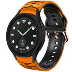 カーブテクスチャーシリコンウォッチバンド、Samsung Galaxy Watch 6 Classic 43mm用、Samsung Galaxy Watch 5 Pro ゴルフエディション用、Samsung Galaxy Watch 5 ゴルフエディション用