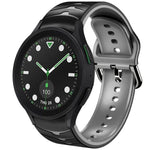 カーブテクスチャーシリコンウォッチバンド、Samsung Galaxy Watch 6 Classic 43mm用、Samsung Galaxy Watch 5 Pro ゴルフエディション用、Samsung Galaxy Watch 5 ゴルフエディション用