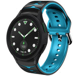 カーブテクスチャーシリコンウォッチバンド、Samsung Galaxy Watch 6 Classic 43mm用、Samsung Galaxy Watch 5 Pro ゴルフエディション用、Samsung Galaxy Watch 5 ゴルフエディション用