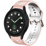 カーブテクスチャーシリコンウォッチバンド、Samsung Galaxy Watch 6 Classic 43mm用、Samsung Galaxy Watch 5 Pro ゴルフエディション用、Samsung Galaxy Watch 5 ゴルフエディション用