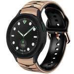 カーブテクスチャーシリコンウォッチバンド、Samsung Galaxy Watch 6 Classic 43mm用、Samsung Galaxy Watch 5 Pro ゴルフエディション用、Samsung Galaxy Watch 5 ゴルフエディション用