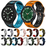 曲面テクスチャーシリコンウォッチバンド、Samsung Galaxy Watch 6 Classic 47mm用、Samsung Galaxy Watch 6 44mm用、Samsung Galaxy Watch 6 40mm用