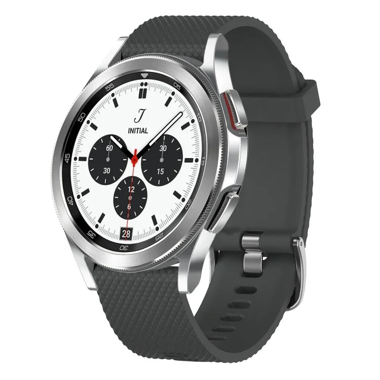20mmダイヤモンドテクスチャーシリコンウォッチバンド、Samsung Galaxy Watch 4 Classic 42mm用、Samsung Galaxy Watch Active 2 44mm用、Samsung Galaxy Watch Active 2 40mm用、Samsung Galaxy Watch 42mm用