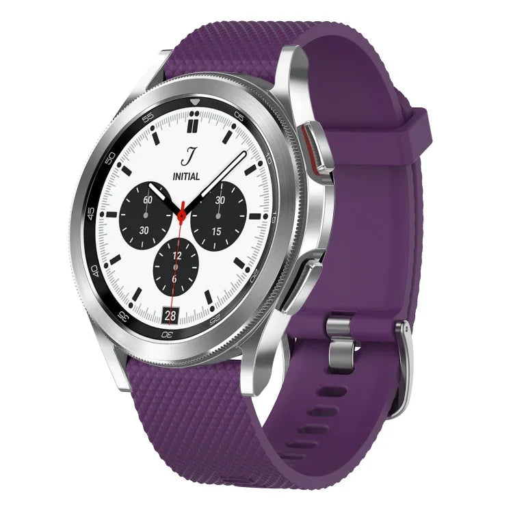 20mmダイヤモンドテクスチャーシリコンウォッチバンド、Samsung Galaxy Watch 4 Classic 42mm用、Samsung Galaxy Watch Active 2 44mm用、Samsung Galaxy Watch Active 2 40mm用、Samsung Galaxy Watch 42mm用
