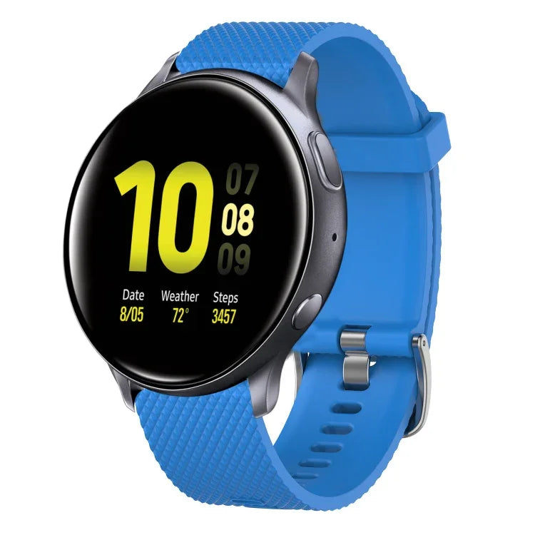 20mmダイヤモンドテクスチャーシリコンウォッチバンド、Samsung Galaxy Watch 4 Classic 42mm用、Samsung Galaxy Watch Active 2 44mm用、Samsung Galaxy Watch Active 2 40mm用、Samsung Galaxy Watch 42mm用