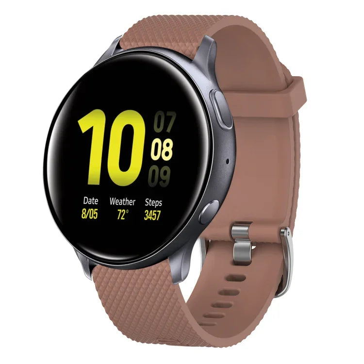 20mmダイヤモンドテクスチャーシリコンウォッチバンド、Samsung Galaxy Watch 4 Classic 42mm用、Samsung Galaxy Watch Active 2 44mm用、Samsung Galaxy Watch Active 2 40mm用、Samsung Galaxy Watch 42mm用