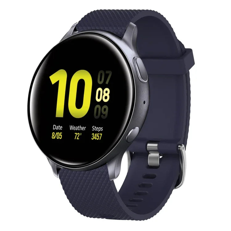 20mmダイヤモンドテクスチャーシリコンウォッチバンド、Samsung Galaxy Watch 4 Classic 42mm用、Samsung Galaxy Watch Active 2 44mm用、Samsung Galaxy Watch Active 2 40mm用、Samsung Galaxy Watch 42mm用