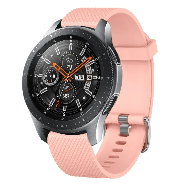 20mmダイヤモンドテクスチャーシリコンウォッチバンド、Samsung Galaxy Watch 4 Classic 42mm用、Samsung Galaxy Watch Active 2 44mm用、Samsung Galaxy Watch Active 2 40mm用、Samsung Galaxy Watch 42mm用