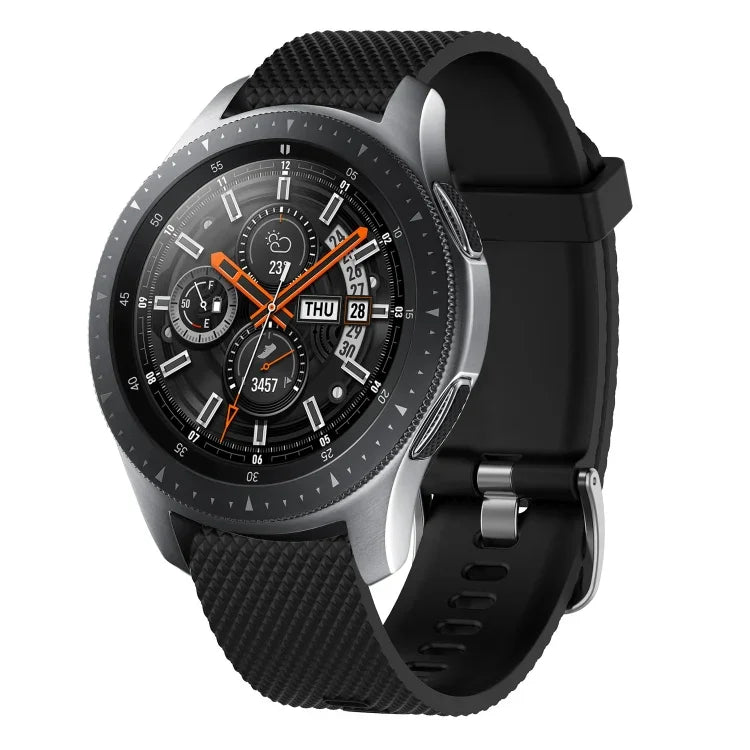 20mmダイヤモンドテクスチャーシリコンウォッチバンド、Samsung Galaxy Watch 4 Classic 42mm用、Samsung Galaxy Watch Active 2 44mm用、Samsung Galaxy Watch Active 2 40mm用、Samsung Galaxy Watch 42mm用