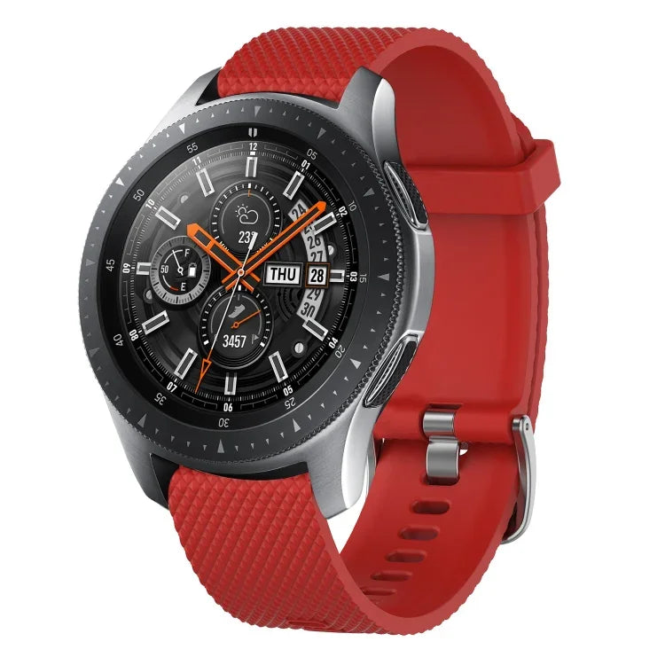 20mmダイヤモンドテクスチャーシリコンウォッチバンド、Samsung Galaxy Watch 4 Classic 42mm用、Samsung Galaxy Watch Active 2 44mm用、Samsung Galaxy Watch Active 2 40mm用、Samsung Galaxy Watch 42mm用