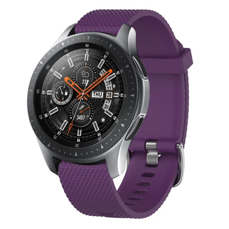 20mmダイヤモンドテクスチャーシリコンウォッチバンド、Samsung Galaxy Watch 4 Classic 42mm用、Samsung Galaxy Watch Active 2 44mm用、Samsung Galaxy Watch Active 2 40mm用、Samsung Galaxy Watch 42mm用