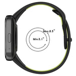Stitching Two Color Silicone Watch Band, For Redmi Watch 3 Active