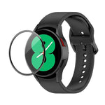 JUNSUNMAY シリコン調節可能ストラップ＋全面カバープラスチックスクリーンプロテクターキット、Samsung Galaxy Watch5 40mm用、Samsung Galaxy Watch4 44mm用、Samsung Galaxy Watch4 40mm用