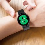JUNSUNMAY シリコン調節可能ストラップ＋全面カバープラスチックスクリーンプロテクターキット、Samsung Galaxy Watch5 40mm用、Samsung Galaxy Watch4 44mm用、Samsung Galaxy Watch4 40mm用