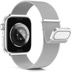 ミラノダブルマグネティックスチールメッシュウォッチバンド、Apple Watch Ultra 49mm用、Apple Watch 8 41mm用、Apple Watch 8 45mm用、Apple Watch SE 2022 40mm用、Apple Watch SE 2022 44mm用、Apple Watch 7 41mm用