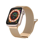 ミラノダブルマグネティックスチールメッシュウォッチバンド、Apple Watch Ultra 49mm用、Apple Watch 8 41mm用、Apple Watch 8 45mm用、Apple Watch SE 2022 40mm用、Apple Watch SE 2022 44mm用、Apple Watch 7 41mm用