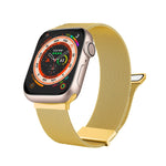 ミランダブルマグネティックスチールメッシュウォッチバンド、Apple Watch 7 45mm用、Apple Watch SE 40mm用、Apple Watch SE 44mm用、Apple Watch 6 40mm用、Apple Watch 6 44mm用、Apple Watch 5 44mm用