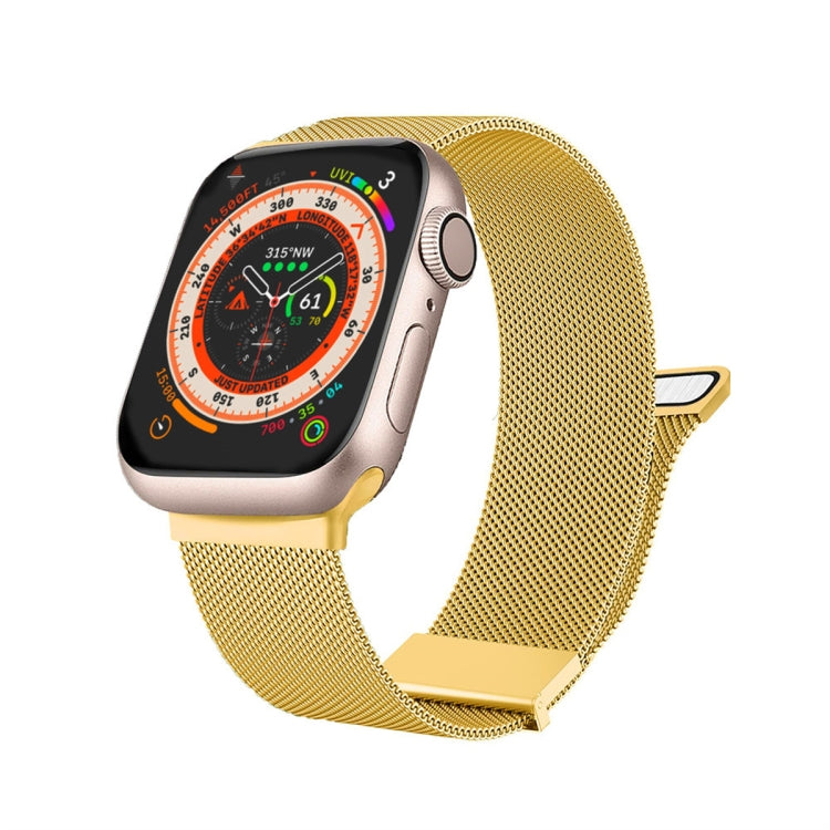 ミランダブルマグネティックスチールメッシュウォッチバンド、Apple Watch 7 45mm用、Apple Watch SE 40mm用、Apple Watch SE 44mm用、Apple Watch 6 40mm用、Apple Watch 6 44mm用、Apple Watch 5 44mm用