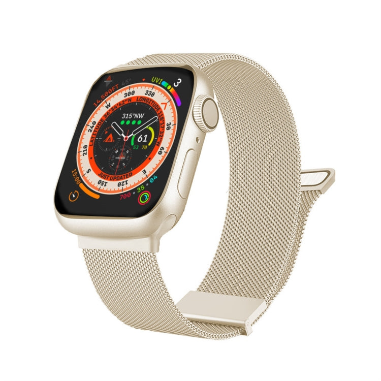 ミランダブルマグネティックスチールメッシュウォッチバンド、Apple Watch 7 45mm用、Apple Watch SE 40mm用、Apple Watch SE 44mm用、Apple Watch 6 40mm用、Apple Watch 6 44mm用、Apple Watch 5 44mm用
