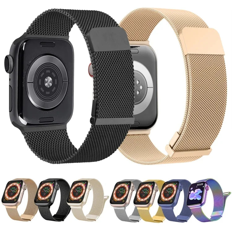 ミラノダブルマグネティックスチールメッシュウォッチバンド、Apple Watch 2 38mm用、Apple Watch 42mm用、Apple Watch 38mm用