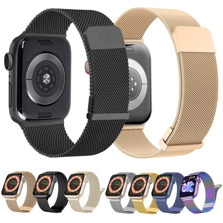 ミランダブルマグネティックスチールメッシュウォッチバンド、Apple Watch 7 45mm用、Apple Watch SE 40mm用、Apple Watch SE 44mm用、Apple Watch 6 40mm用、Apple Watch 6 44mm用、Apple Watch 5 44mm用