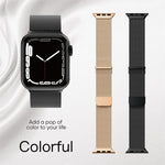 ミランダブルマグネティックスチールメッシュウォッチバンド、Apple Watch 7 45mm用、Apple Watch SE 40mm用、Apple Watch SE 44mm用、Apple Watch 6 40mm用、Apple Watch 6 44mm用、Apple Watch 5 44mm用