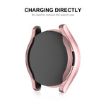 ENKAY Hat-Prince 全面保護電気めっきソフトTPUケース、画面保護付き、Samsung Galaxy Watch6 44mm用、Samsung Galaxy Watch6 40mm用