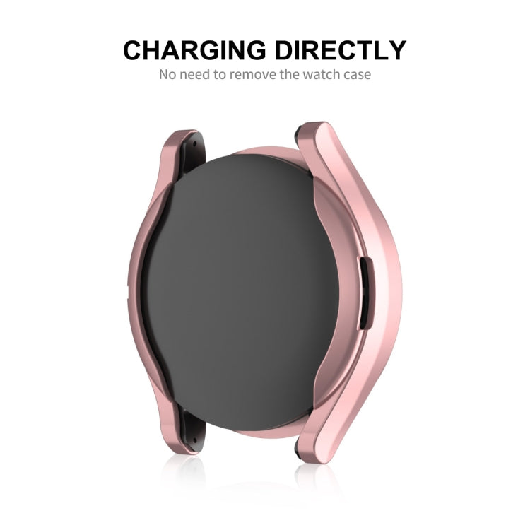 ENKAY Hat-Prince 全面保護電気めっきソフトTPUケース、画面保護付き、Samsung Galaxy Watch6 44mm用、Samsung Galaxy Watch6 40mm用