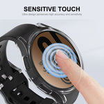 ENKAY Hat-Prince 全面保護電気めっきソフトTPUケース、画面保護付き、Samsung Galaxy Watch6 44mm用、Samsung Galaxy Watch6 40mm用
