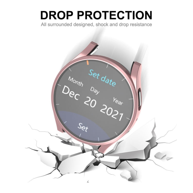 ENKAY Hat-Prince 全面保護電気めっきソフトTPUケース、画面保護付き、Samsung Galaxy Watch6 44mm用、Samsung Galaxy Watch6 40mm用