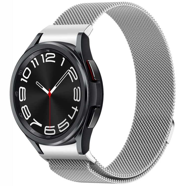 ボタンスタイルミラノマグネティックメタルウォッチバンド、Samsung Galaxy Watch 6 Classic用、Samsung Galaxy Watch5 / 5 Pro用、Samsung Galaxy Watch4 / 4 Classic 46mm用、Samsung Galaxy Watch3 41mm用