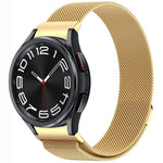 ボタンスタイルミラノマグネティックメタルウォッチバンド、Samsung Galaxy Watch 6 Classic用、Samsung Galaxy Watch5 / 5 Pro用、Samsung Galaxy Watch4 / 4 Classic 46mm用、Samsung Galaxy Watch3 41mm用